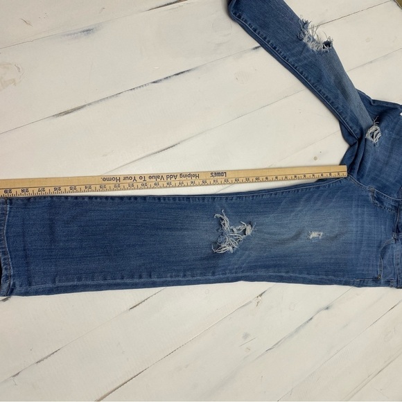 Kut from the Kloth Boyfriend Mid Rise Jeans Ripped Well Loved Women Size 10 - Picture 5 of 16